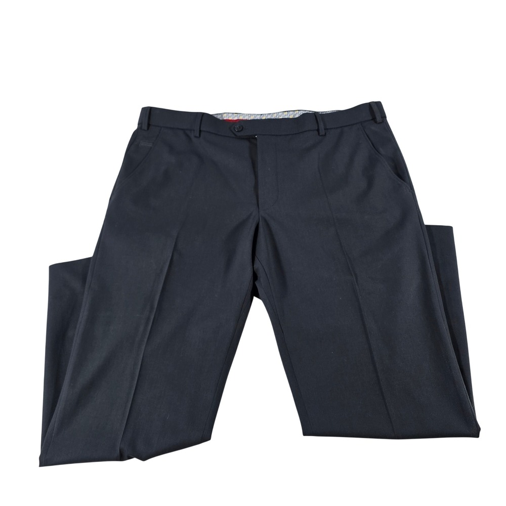 Meyer Bonn Navy Blue Wool Blend Stretch Dress Pants Mens 56 W/L 103/87 9-2500/16